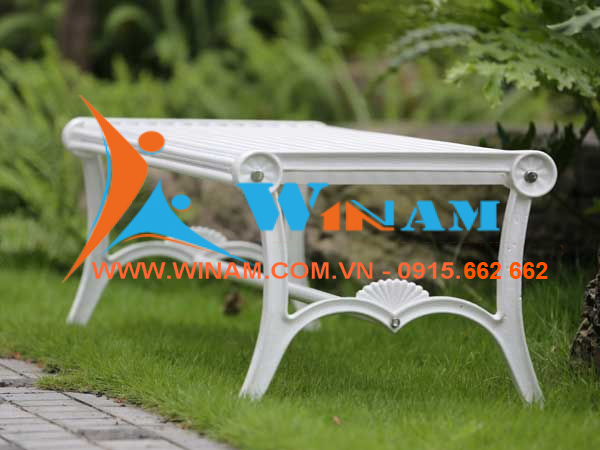Bàn ghế công cộng - WinWorx - WA24-backless cast iron garden bench