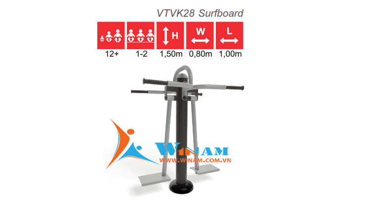 Thiết bị tập thể dục - WinFit - VTVK28 Surfboard