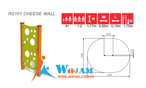 Thiết bị leo trèo - Winplay - RS101 CHEESE WALL