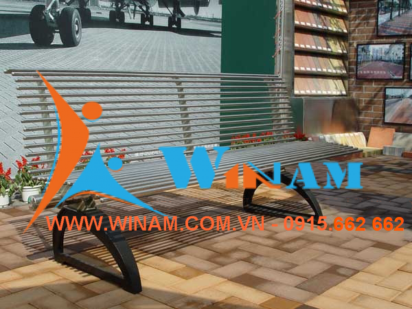Bàn ghế công cộng - WinWorx - WA43- Metal public bench seating chair