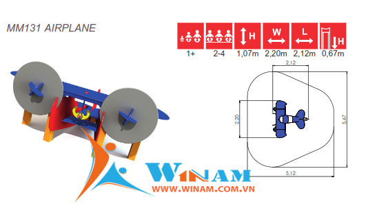 Máy bay mô hình - Winplay - MM131 AIRPLANE