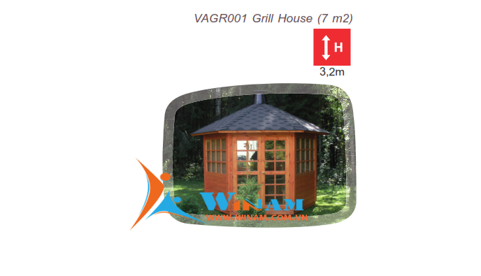 Nội thất ngoài trời - WinWorx- VAGR001 Grill House (7 m2)