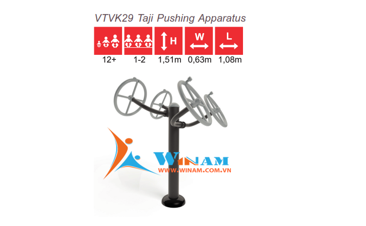 Thiết bị tập thể dục - WinFit - VTVK29 Taji Pushing Apparatus