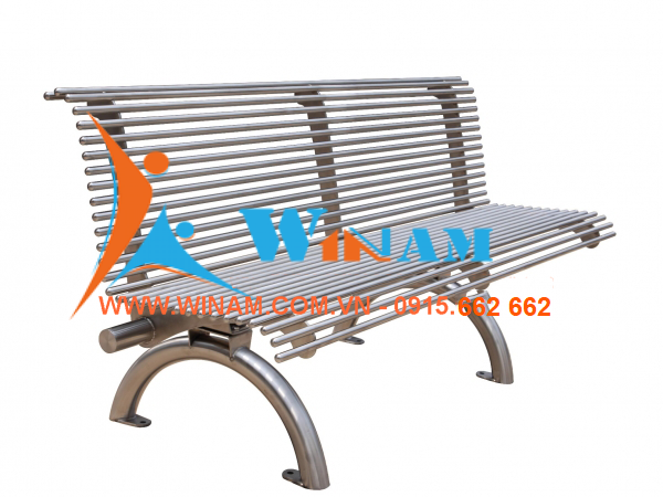 Bàn ghế công cộng - WinWorx - WA47 stainless steel outdoor bench
