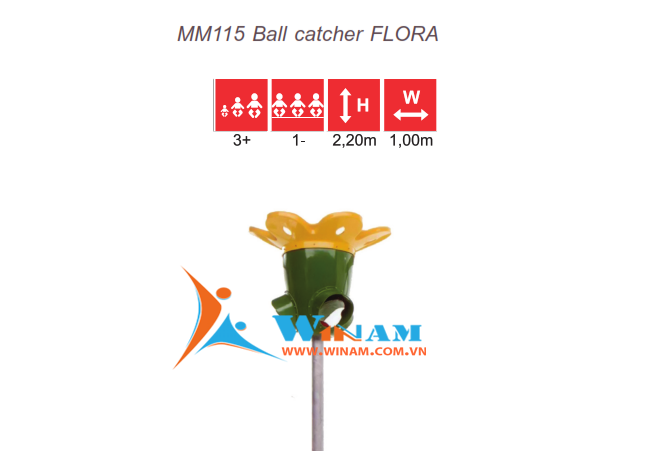 Thiết bị bóng rổ- WinFit - MM115 Ball catcher FLORA