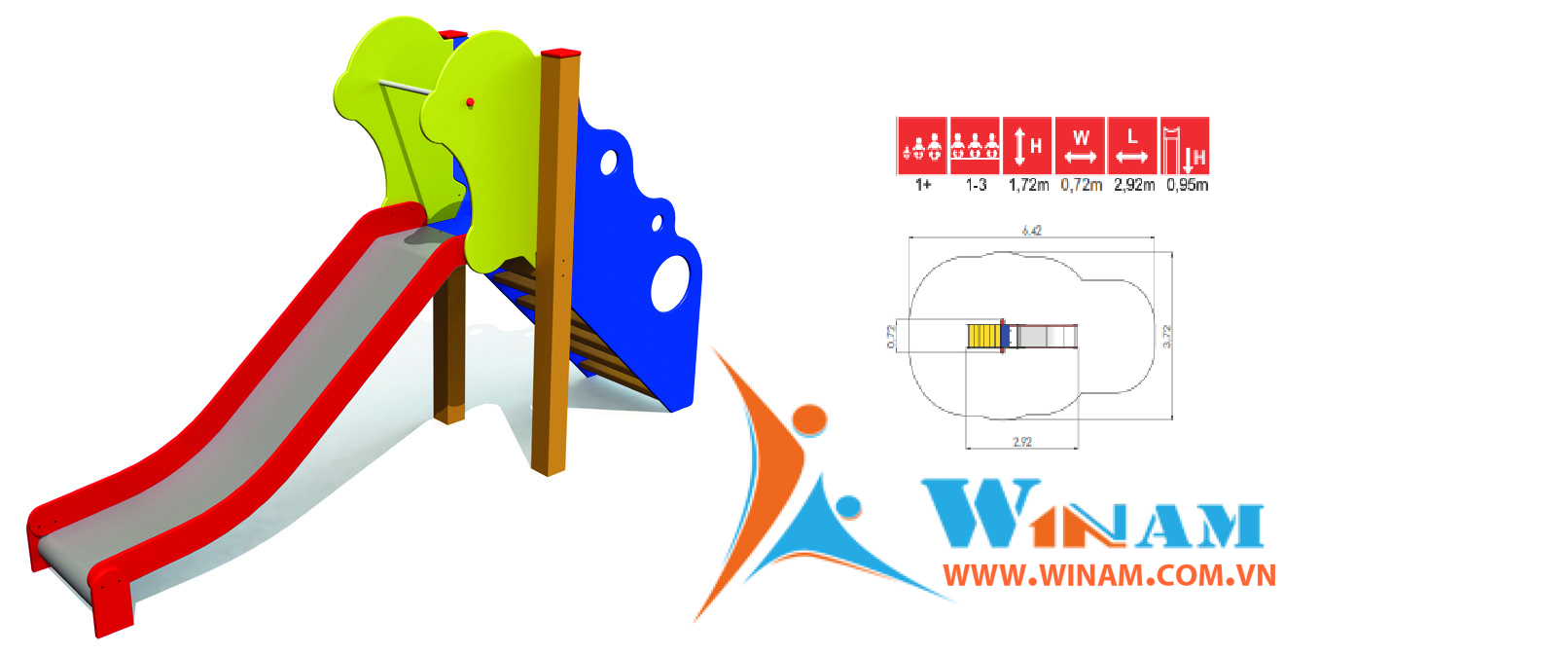 Cầu trượt - Winplay - LM004 Slide MIA
