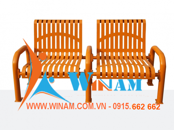 Bàn ghế công cộng - WinWorx - WA68- Steel Outdoor Double Chair