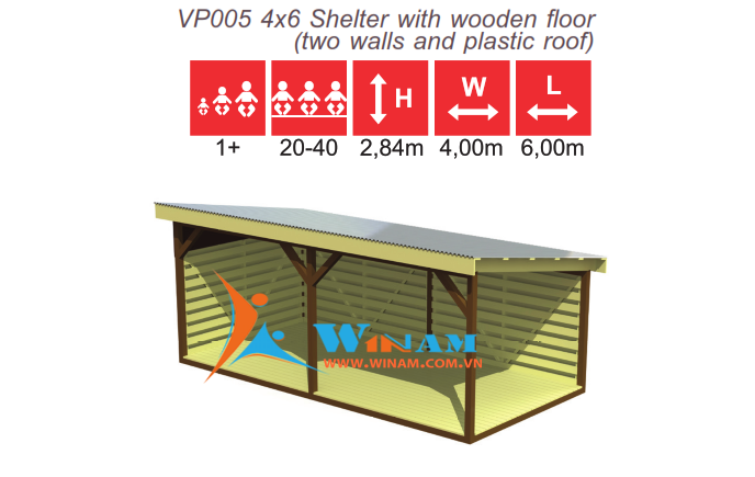Nội thất ngoài trời - WinWorx- VP005 4x6 Shelter