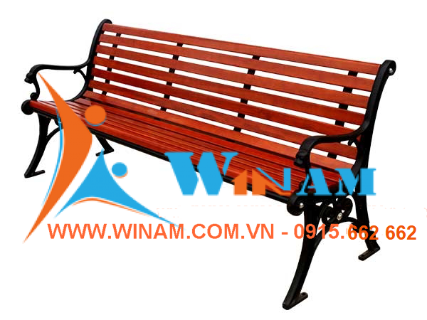 Bàn ghế công cộng - WinWorx - WAFW26 cast iron wood bench garden furniture