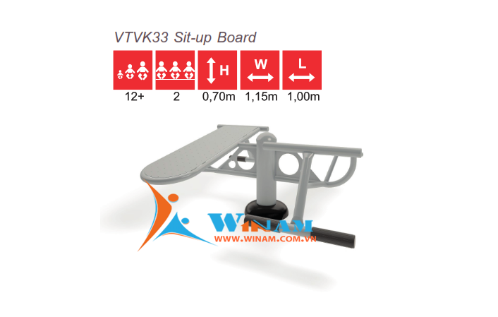 Thiết bị tập thể dục - WinFit - VTVK33 Sit-up Board