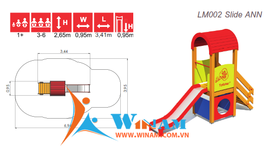 Cầu trượt - Winplay - LM002 Slide ANN