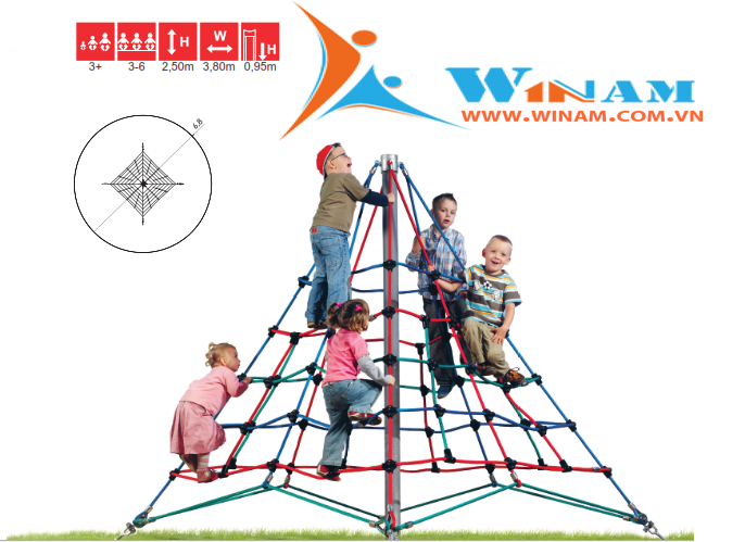 Thiết bị leo trèo - Winplay - 0100250 Pyramid h. 2,5m
