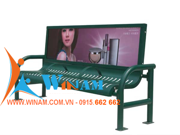 Bàn ghế công cộng - WinWorx - WA67- Outdoor Steel commercial bench