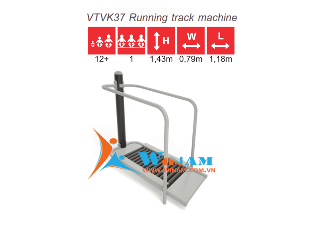Thiết bị tập thể dục - WinFit - VTVK37 Running track machine