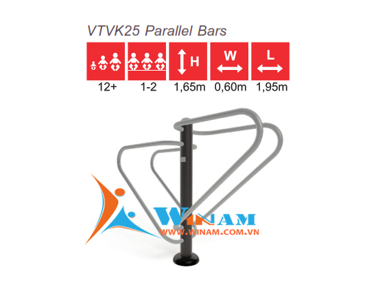 Thiết bị tập thể dục - WinFit - VTVK25 Parallel Bars