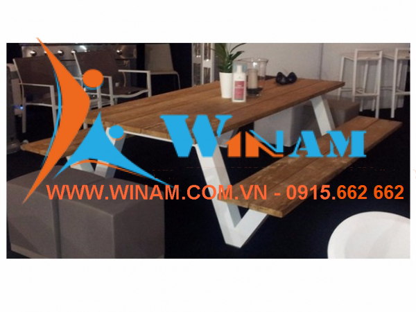 WinWorx - WATB28 Unfolding wooden table outdoor