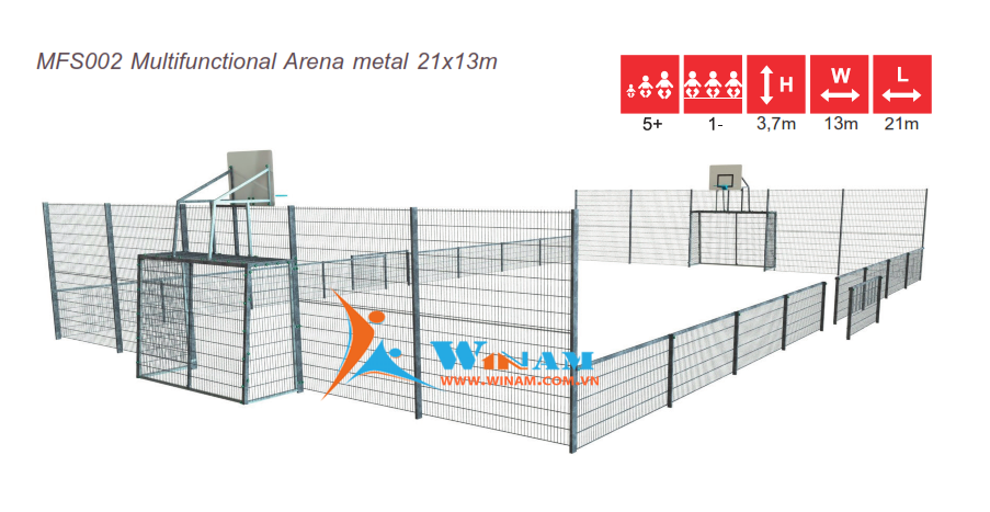 Sân vận động đa chức năng - WinFit - MFS002 Multifunctional Arena 