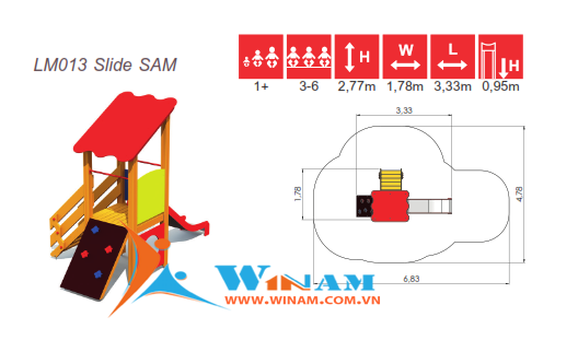 Cầu trượt - Winplay - LM013 Slide SAM