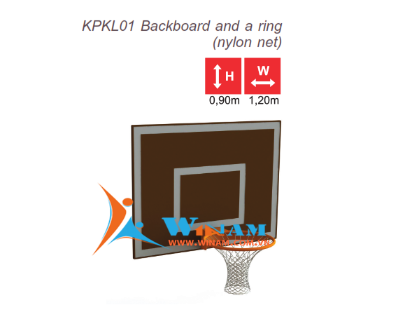 Thiết bị bóng rổ - WinFit - KPKL01 Backboard and a ring