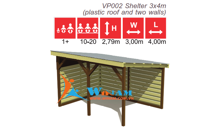 Nội thất ngoài trời - WinWorx- VP002 Shelter