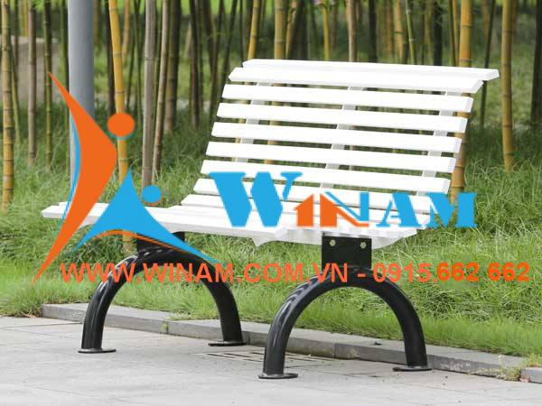 Bàn ghế công cộng - WinWorx - WA26- Outdoor steel cast iron leg park bench