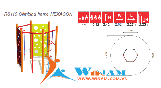 Thiết bị leo trèo - Winplay - RS110 HEXAGON