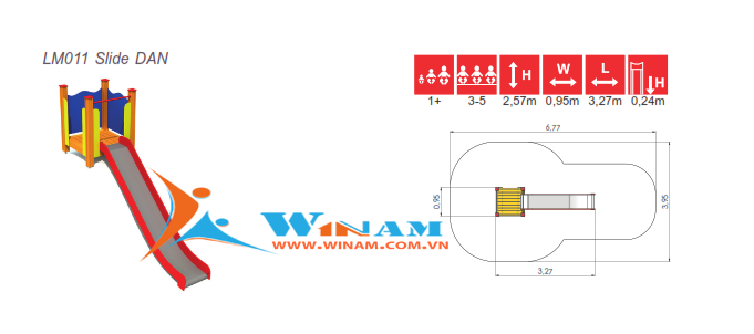 Cầu trượt - Winplay - LM011 Slide DAN