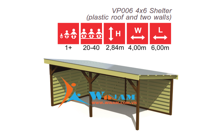 Nội thất ngoài trời - WinWorx- VP006 4x6 Shelter