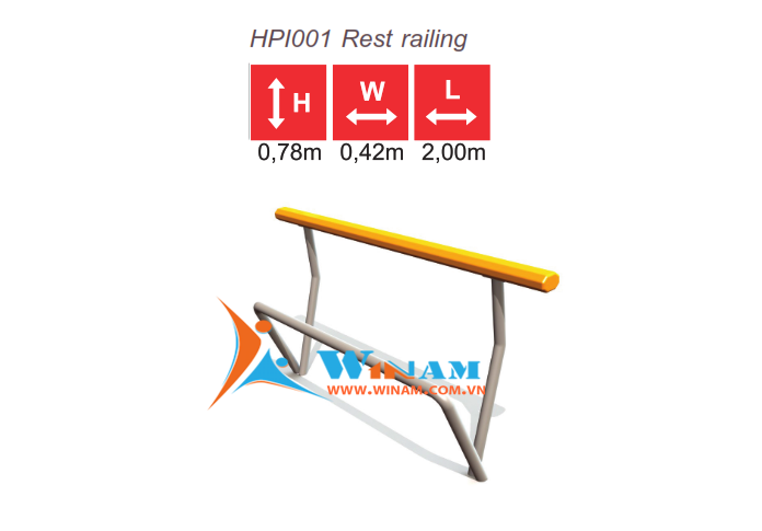 Thiết bị công viên - WinWorx - HPI001 Rest railing
