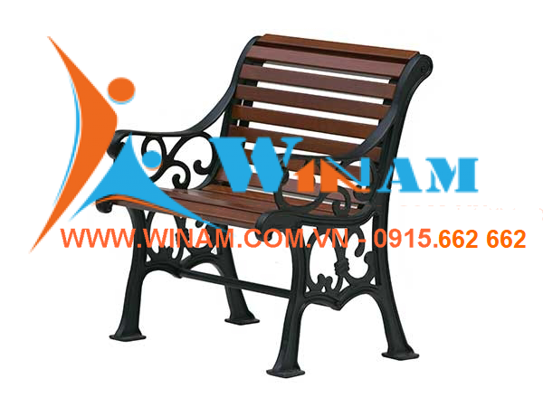 Bàn ghế công cộng - WinWorx - WAFW59 Patio bench with cast iron leg