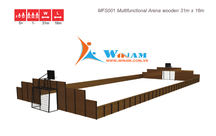 Sân vận động đa chức năng - WinFit - MFS001 Multifunctional Arena 