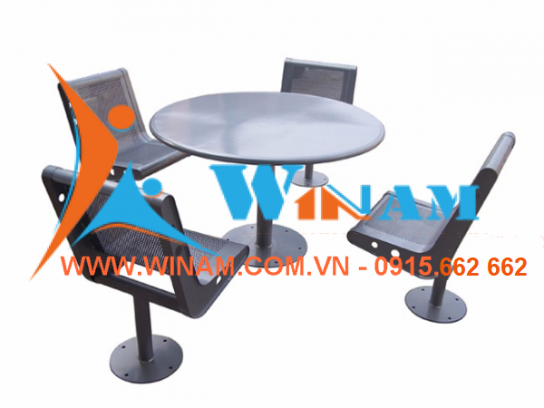WinWorx - WAMT44 Garden round table and chair for 4 persons